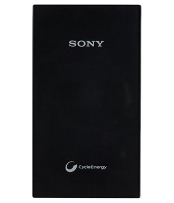 Sony 6100mAh Li-ion Polymer Power Bank, Black