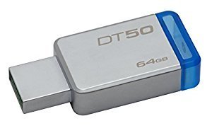 Kingston 64GB Pen Drive, 3.0, DT50, Metal