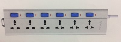 Bull 6 Sockets, 6 Switch 3mtr Extension Board Bull 6 Sockets, 6 Switch 3mtr Extension Board