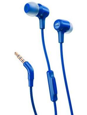 JBL E15 In-Ear Headphones with Mic, Blue JBL E15 In-Ear Headphones with Mic, Blue