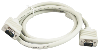 3mtr VGA male to male Cable, White