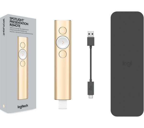 Logitech Spotlight Advanced Presentation Remote, Gold