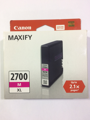 Canon Maxify 2700XL Magenta Ink Cartridge, 19.3ml