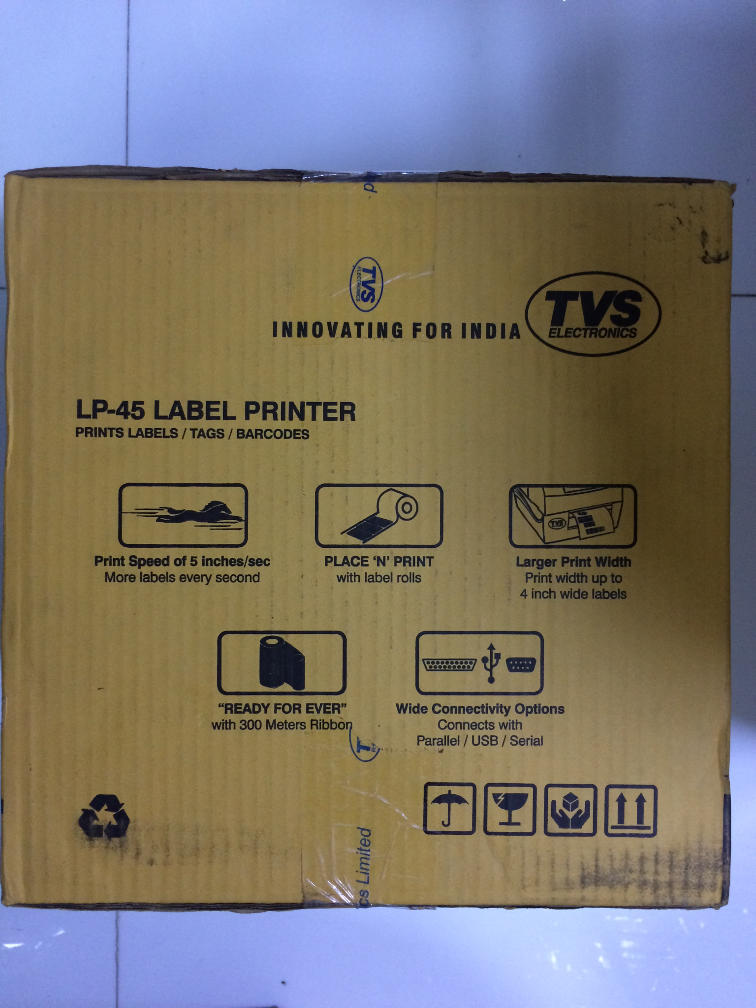 tvs sticker printer