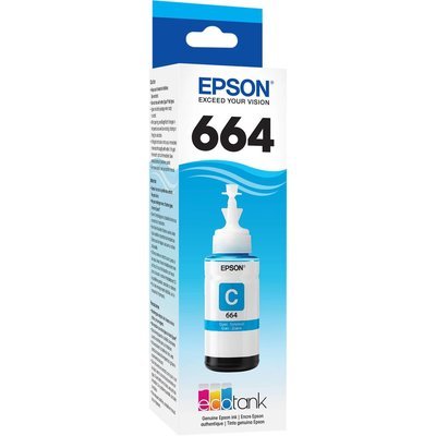 Epson 664 ink Bottle, Cyan, 70ml Epson 664 ink Bottle, Cyan, 70ml