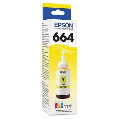 Epson 664 ink Bottle, Yellow, 70ml Epson 664 ink Bottle, Yellow, 70ml