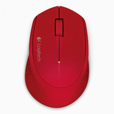Logitech M331 Silent Plus Wireless Mouse, Red