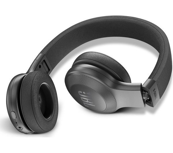 JBL E45BT Wireless Bluetooth On-Ear Headphones with Mic, Black
