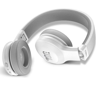JBL E45BT Wireless Bluetooth On-Ear Headphones with Mic, White