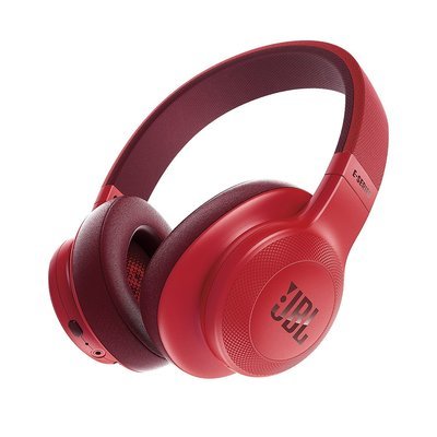 JBL E55BT Bluetooth Over-Ear Headphones with Mic, Red