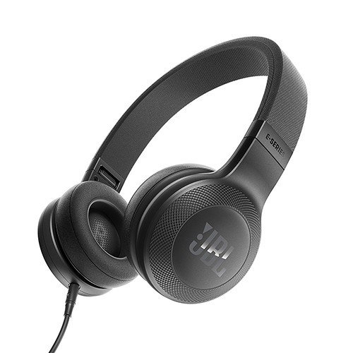 JBL E35 On-Ear Headphones with Mic, Black
