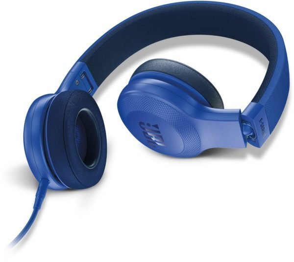 JBL E35 On-Ear Headphones with Mic, Blue
