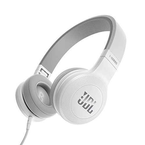 JBL E35 On-Ear Headphones with Mic, White