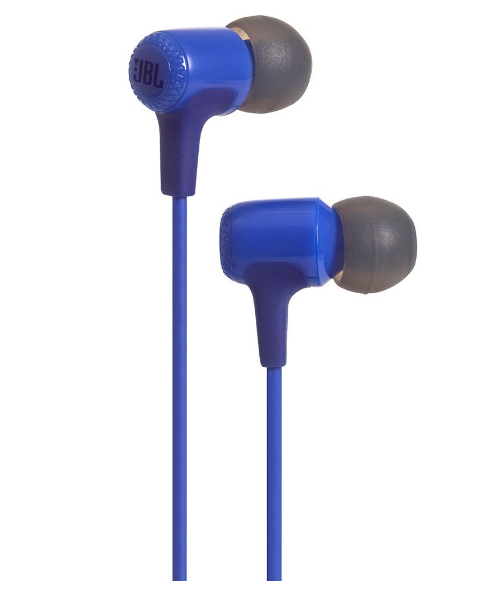 JBL E15 In-Ear Headphones with Mic, Blue