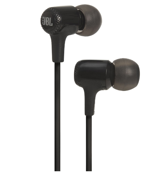 JBL E15 In-Ear Headphones with Mic, Black