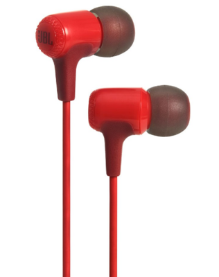 JBL E15 In-Ear Headphones with Mic, Red