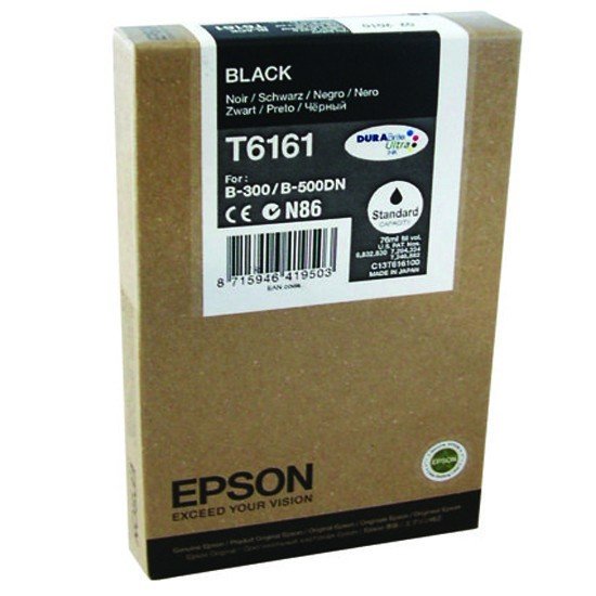 Epson T6161 Ink Cartridge, Black