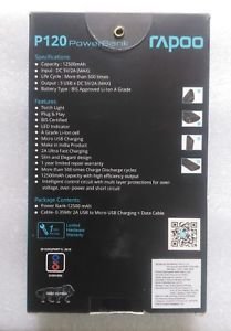 Rapoo 12,500mAh Power Bank