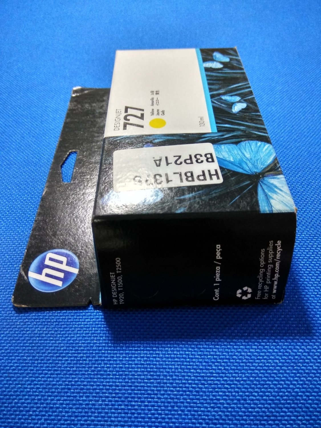 HP DesignJet 727 / 727B Yellow Ink Cartridge, 130ml (B3P21A) HP DesignJet 727 / 727B Yellow Ink Cartridge, 130ml (B3P21A)