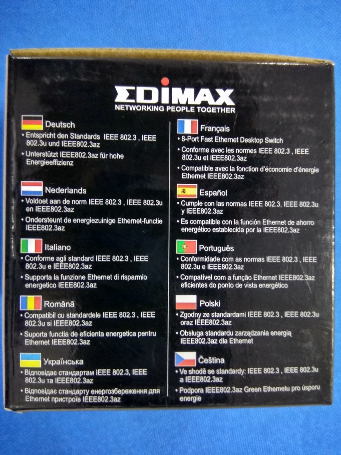 EDIMAX ES-3308P 8-Port Desktop Switch