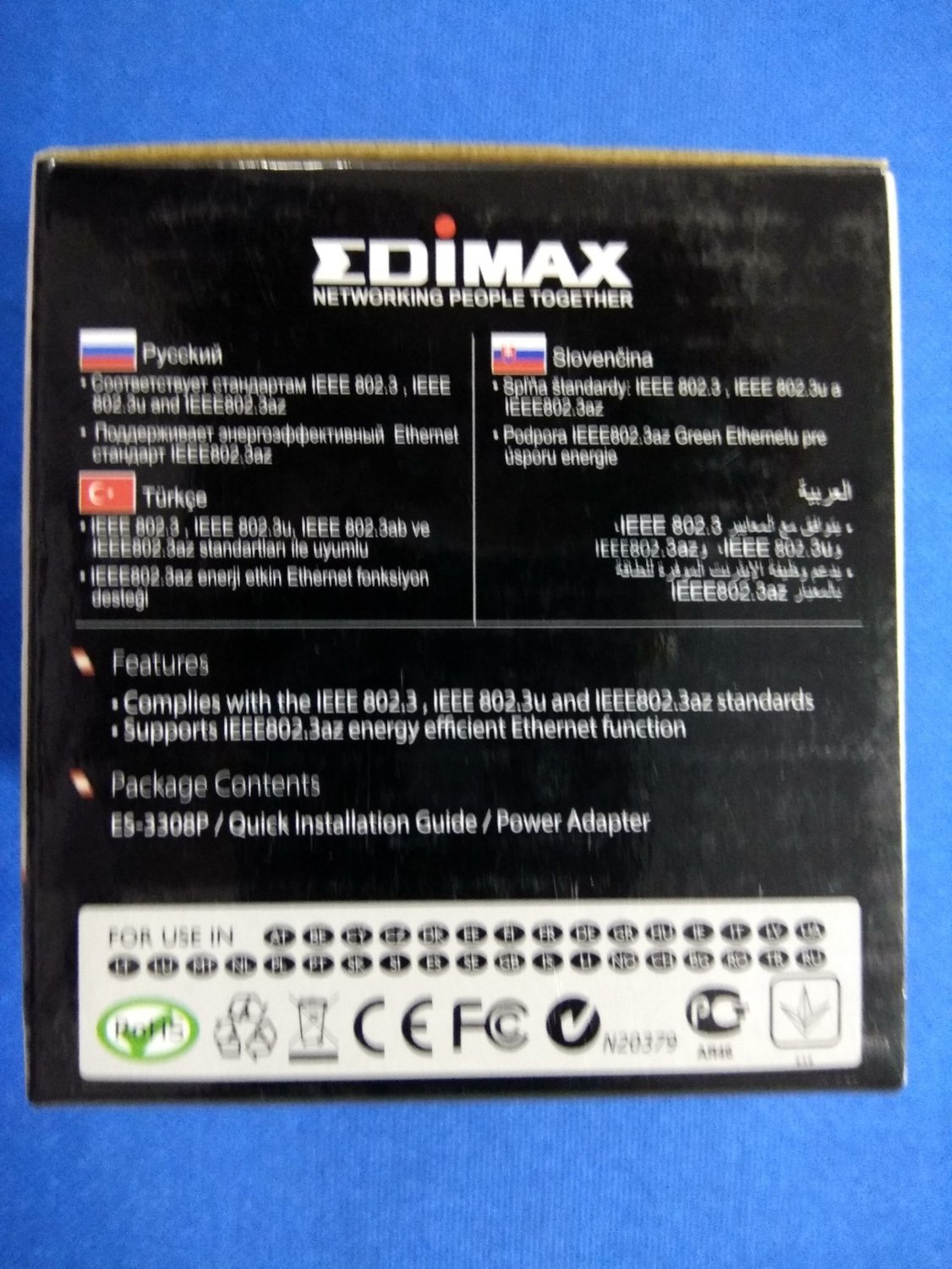 EDIMAX ES-3308P 8-Port Desktop Switch