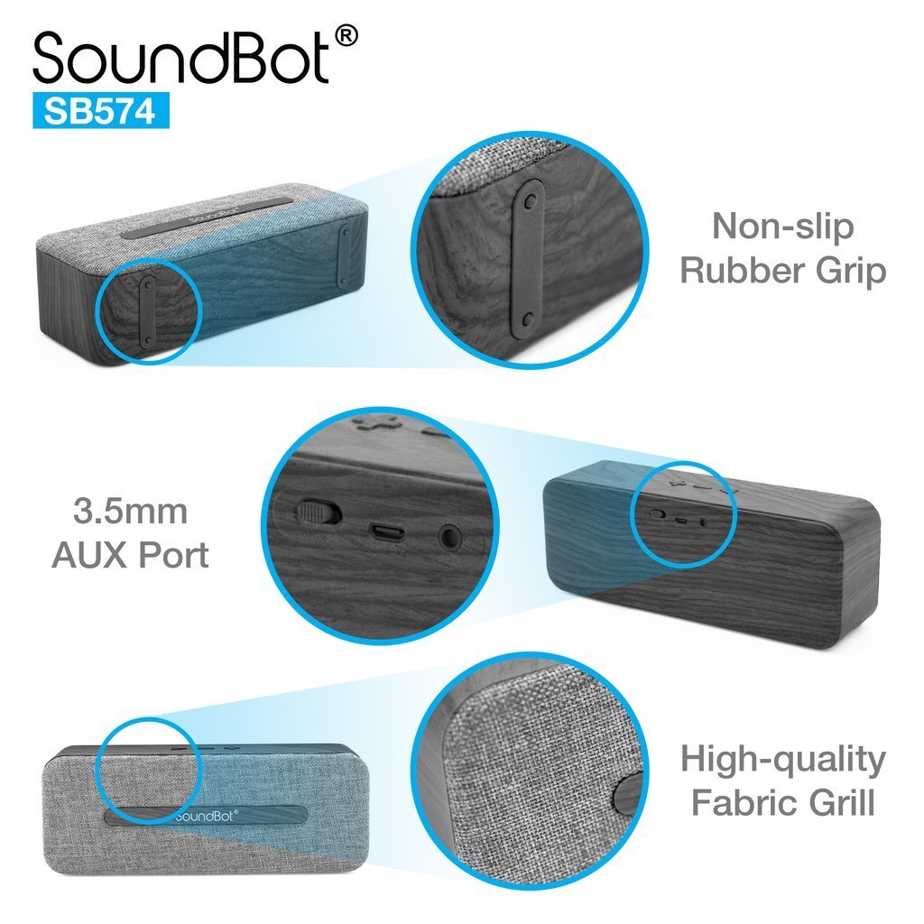 SoundBot SB-574 BT Bluetooth Wireless Speaker SoundBot SB-574 BT Bluetooth Wireless Speaker
