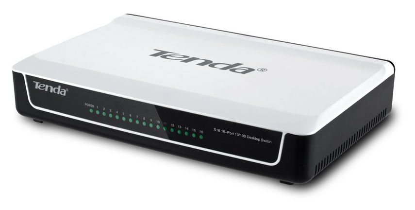 Tenda 16-Port Mini Ethernet Switch, TE-S16, 10/100Mbps Tenda 16-Port Mini Ethernet Switch, TE-S16, 10/100Mbps