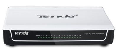 Tenda 16-Port Mini Ethernet Switch, TE-S16, 10/100Mbps