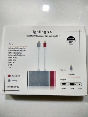 Lighting to HDMI with VGA Adapter
