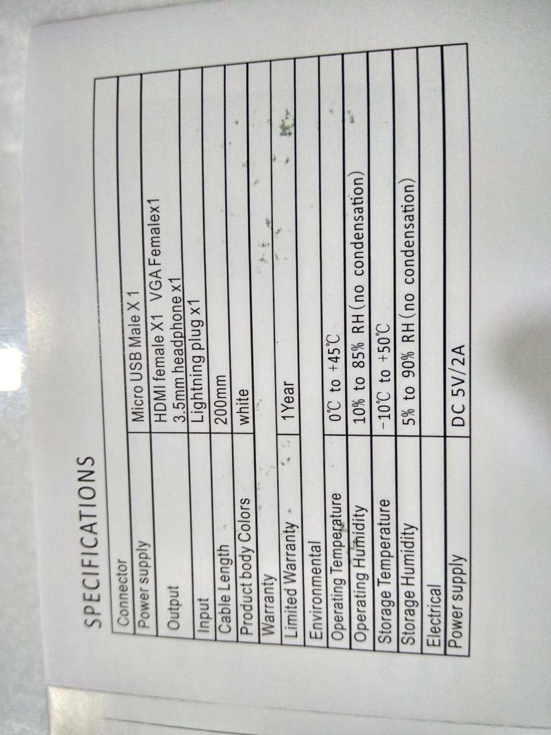 Lighting to HDMI with VGA Adapter