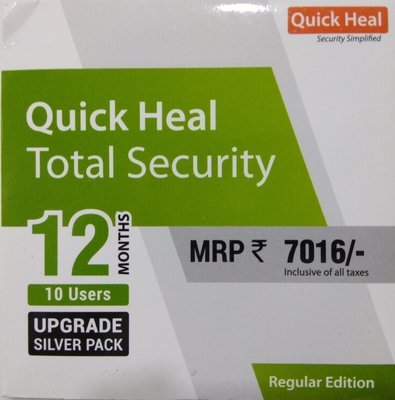 Renewal, 10 User, 1 Year, Quick Heal Total Security