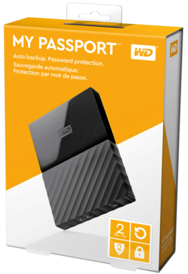 WD 2TB My Passport USB External Hard drive, Black WD 2TB My Passport USB External Hard drive, Black