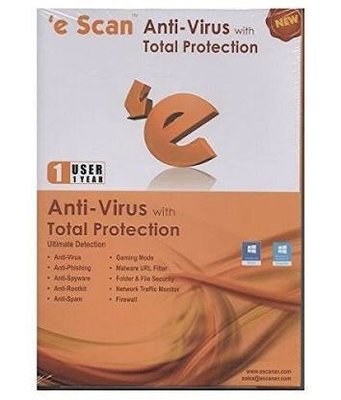 1 User, 1 Year, eScan Anti-Virus with Total Protection, V-11.x