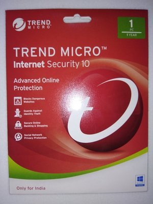 1 User, 1 Year, Trend Micro Internet Security