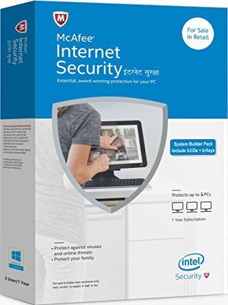 5 User, 1 Year, Mcafee Internet Security