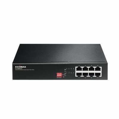 Edimax, ES-1008PH v2, 8 Port Fast Ethernet Switch with 4 PoE+ Port