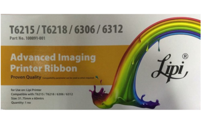 Lipi T6312, 6215, 6218, 6306 Ribbon Cartridge
