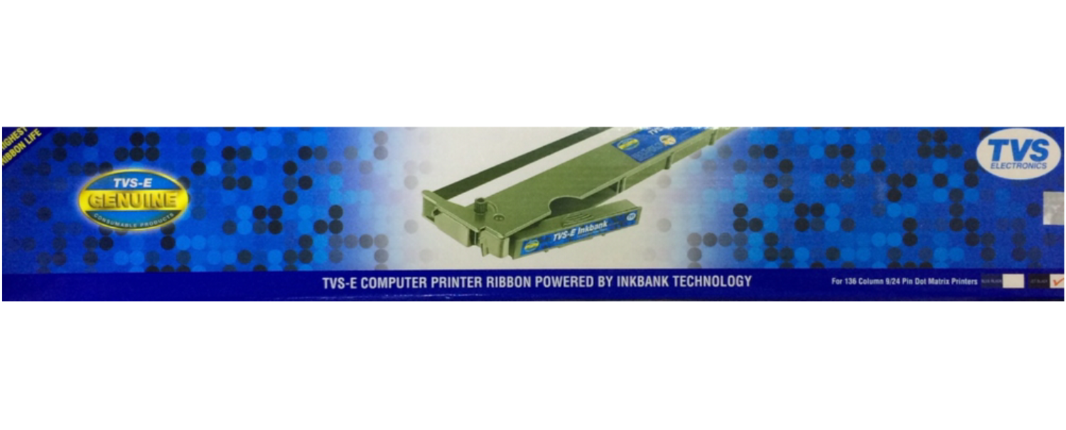 TVS 136 Column Ribbon With ink bank TVS 136 Column Ribbon With ink bank