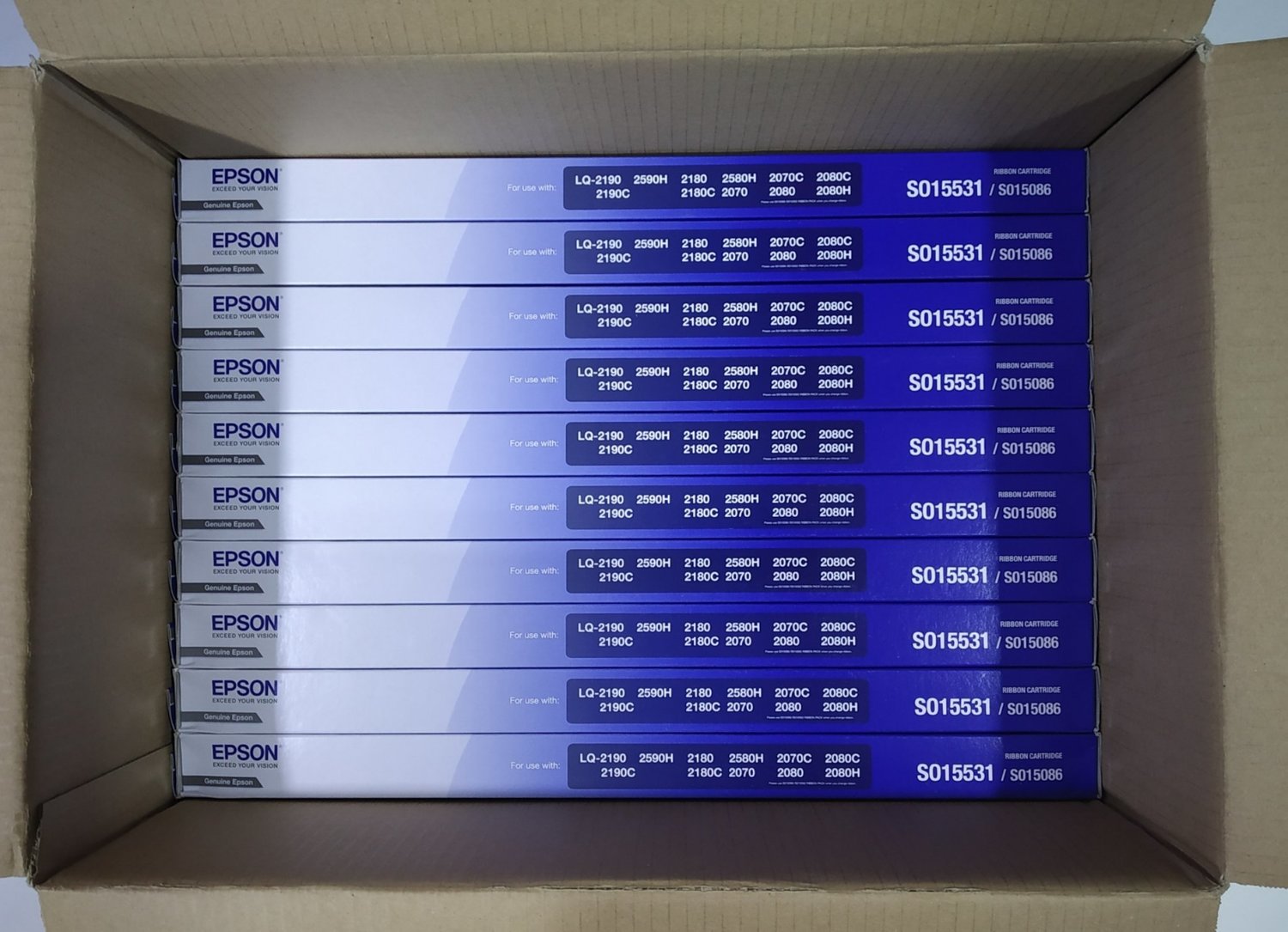 Epson LQ-2190, 2170, 2180, 2590, 2580, 2070, 2080 Ribbon Cartridge Epson LQ-2190, 2170, 2180, 2590, 2580, 2070, 2080 Ribbon Cartridge