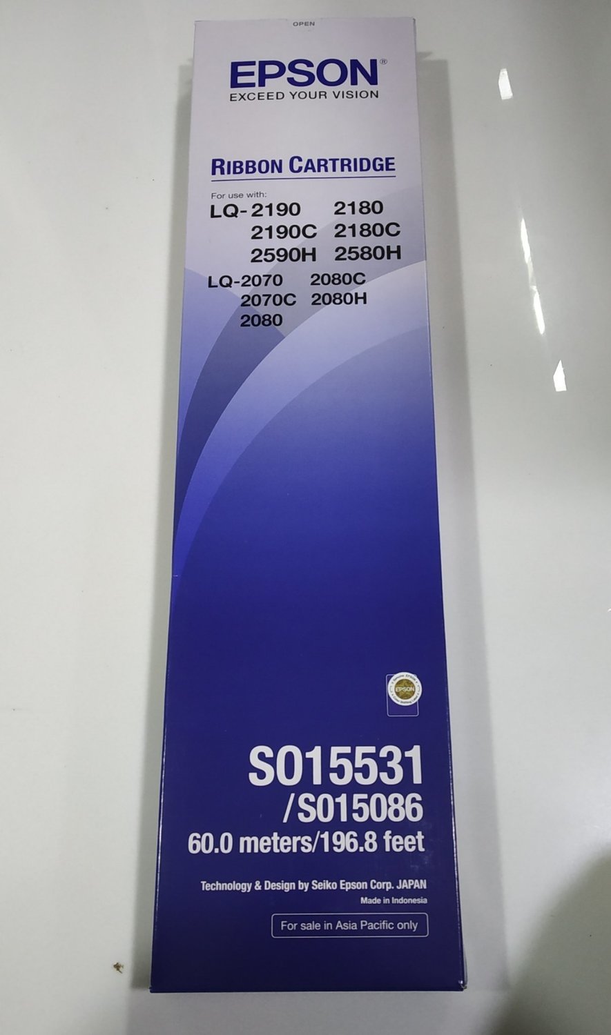 Epson LQ-2190, 2170, 2180, 2590, 2580, 2070, 2080 Ribbon Cartridge Epson LQ-2190, 2170, 2180, 2590, 2580, 2070, 2080 Ribbon Cartridge