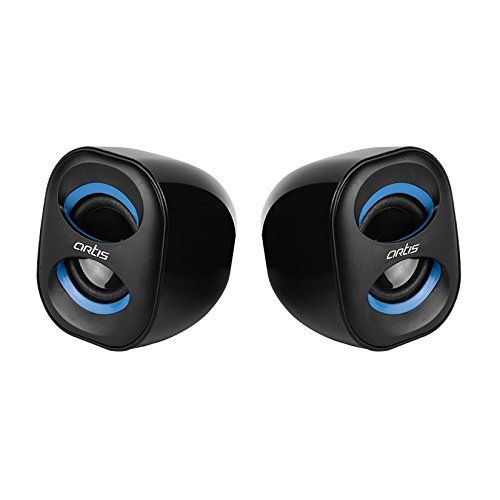 Artis Mini 2.0 USB Multimedia Speakers, Blue
