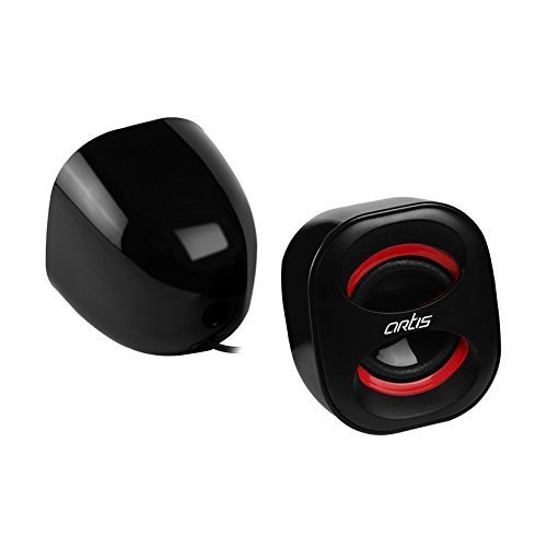 Artis Mini 2.0 USB Multimedia Speakers, Red Artis Mini 2.0 USB Multimedia Speakers, Red