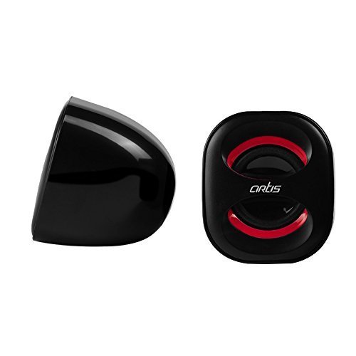 Artis Mini 2.0 USB Multimedia Speakers, Red Artis Mini 2.0 USB Multimedia Speakers, Red