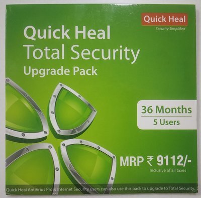 Renewal, 5 User, 3 Year, Quick Heal Total Security