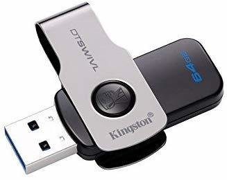 Kingston 64GB Pen Drive, USB 3.1/DTSWIVL