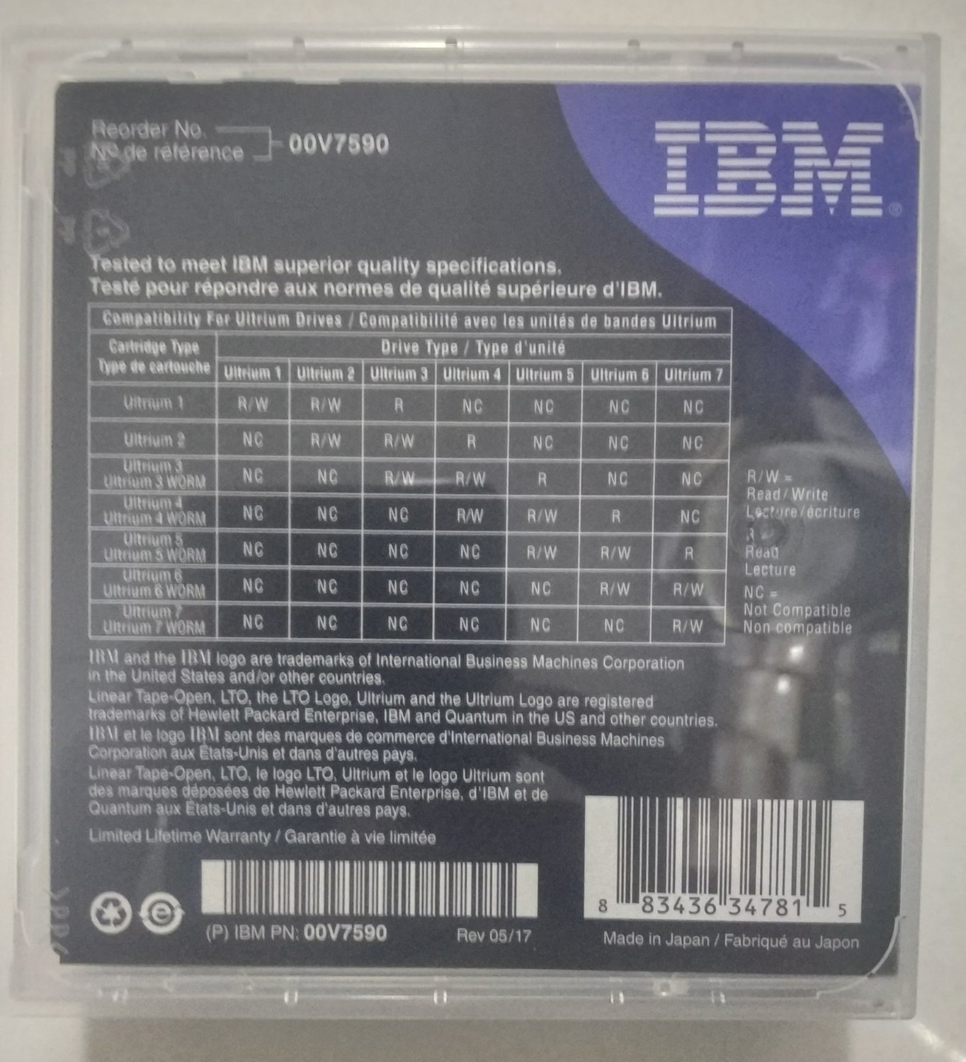 IBM LTO 6 Data Cartridge