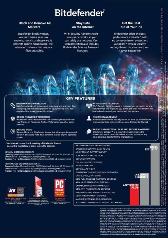 Renewal, 1 User, 1 Year, Bitdefender Antivirus, Plus (200MB VPN)