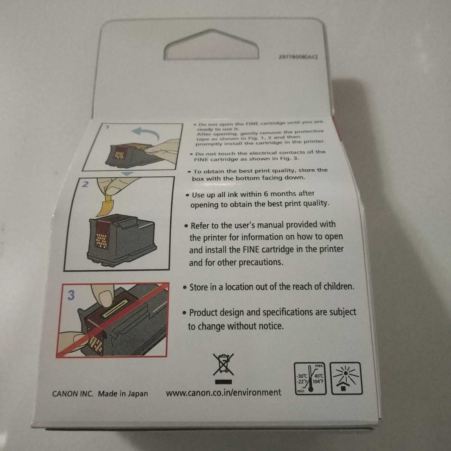 Canon Pixma 810XL Ink Cartridge, Black, (15ml)