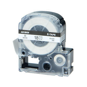 Epson LK-5WBN 18mm black On White Label tape