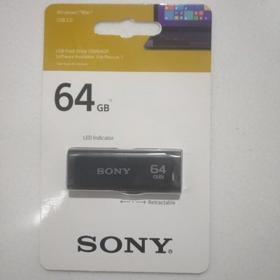 Sony 64GB Pen Drive, GR 2.0, Black Sony 64GB Pen Drive, GR 2.0, Black